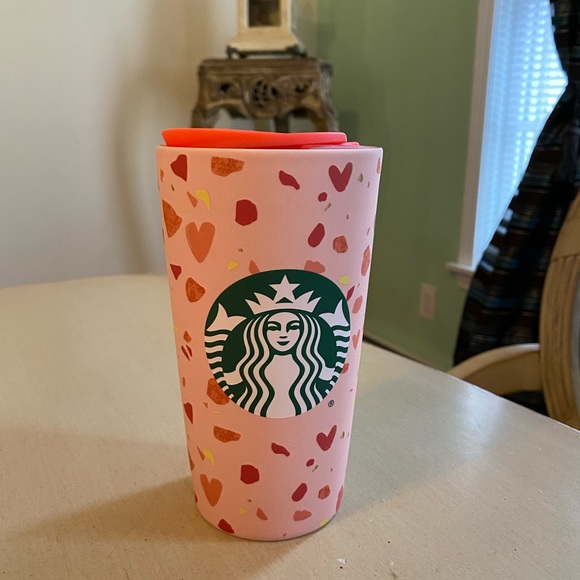 Starbucks 2020 pink heart hot cup - Picture 2 of 5